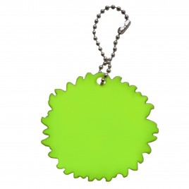 Soft reflector on chain / snap hook sunflower