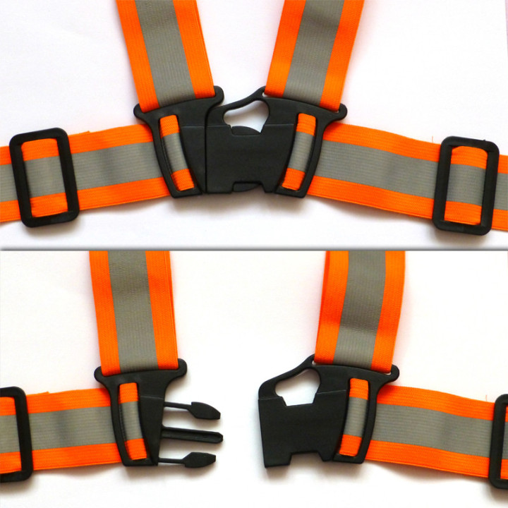 Reflektierender Gummigürtel für Erwachsene - orange