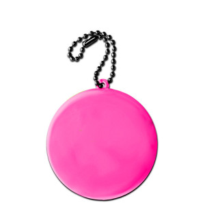Zawieszka odblaskowe miękka - Koło różowe