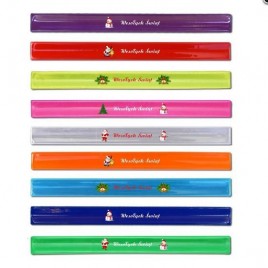 50 pcs with colorful print  - reflective snapband