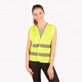 Светоотражающий жилет для взрослых YoYo-201/2P/Ż/S, сетка (жёлтый)