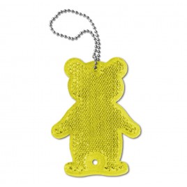 Rigid reflector on a chain / snap hook - bear ZT-8