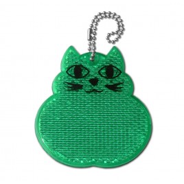Rigid reflector on a chain / snap hook -  cat ZT-11