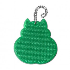 Rigid reflector on a chain / snap hook -  cat ZT-11