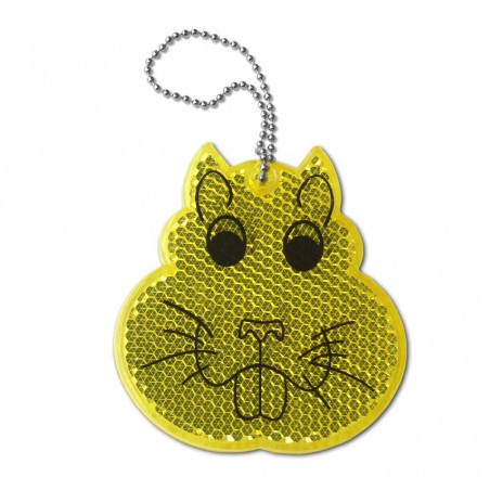 Rigid reflector on a chain / snap hook  - hamster ZT-12