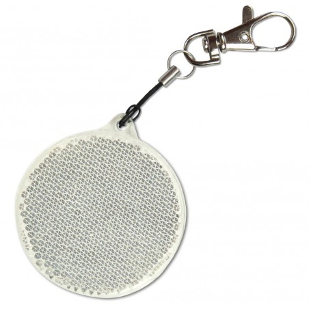 Rigid reflector on a chain / snap hook  - circle ZT-4