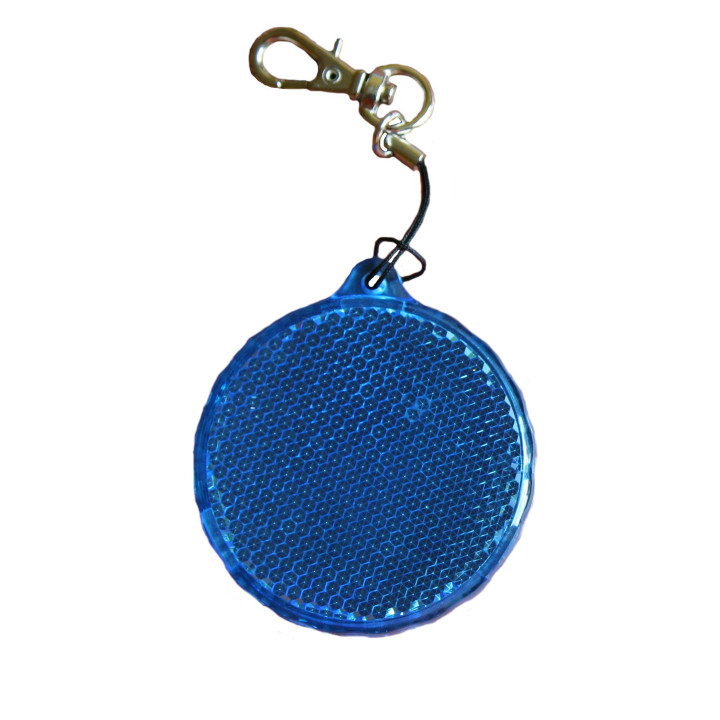 Rigid reflector on a chain / snap hook  - circle ZT-4